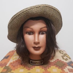 San Diego Hat Company Raffia Gold Rope Fedora Hat